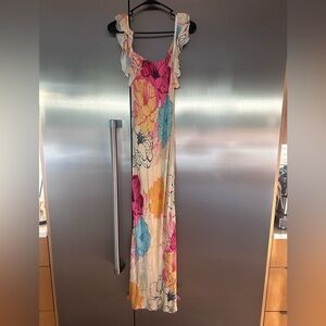 Conditions Apply Floral Dress XS Anthropologie Midi